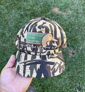 Vintage Ducks Unlimited Committee SnapBack Hat Camo Snapback Cap Duck Hunting - Picture 1 of 10