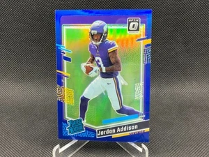 2023 Donruss Optic JORDAN ADDISION Blue Hyper Rated Rookie #271 Vikings - Picture 1 of 2