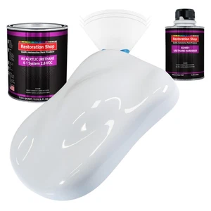 Restoration Shop Winter White Acrylic Urethane Quart Kit Auto Paint - Picture 1 of 5