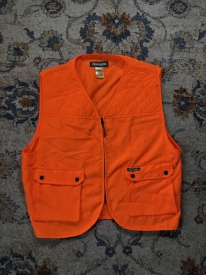 Chaleco Remington Para Hombre Grande XLarge Naranja Brillante Caza Bolsillos con Cremallera Tiro Foto 1 de 4