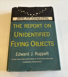 The Report on Unidentified Flying Objects Edward J. Ruppelt BCE 1956 HC w/ DJ - Foto 1 di 9