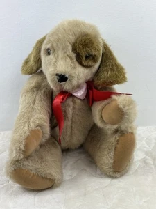 Classic Puppy Dog Vermont Teddy Bear Co Stuffed Animal Plush Toy 16” Jointed - Picture 1 of 19