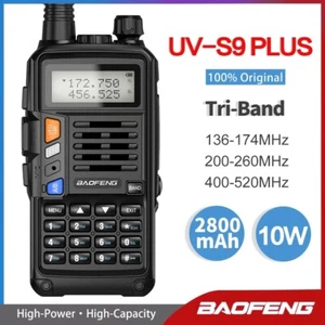 BAOFENG 10W UV-S9 PLUS TRI-BAND VHF/UHF WALKIE TALKIE HAND FUNKGERÄTE & HEADSET - Bild 1 von 12