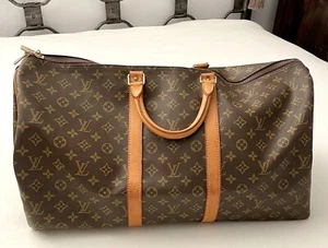 AUTHENTICATED LOUIS VUITTON MONOGRAM KEEPALL 55 - Picture 1 of 24