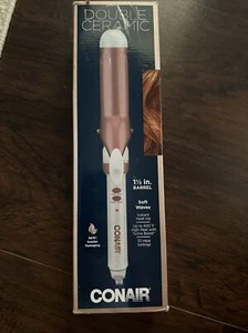 Conair Double Ceramic Curling Iron 1.25 Inch - Rose Gold - Picture 1 of 5