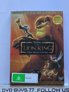 The Lion King DVD 2003 Platinum Special Edition- DVD - Region 4 (NEW SEALED) - Picture 1 of 1