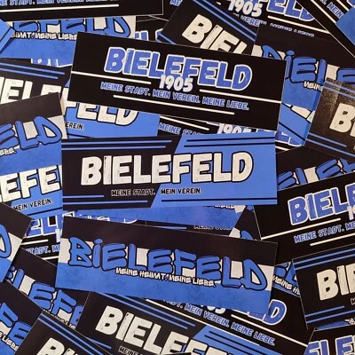 FAN-KULTUR XPERIENCE 300x Bielefeld Sticker / Aufkleber Mix/ Fußball Fanartikel/ PVC/ wetterfest