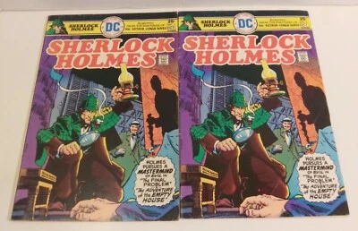 Sherlock Holmes #1 (2) DC Comics 2 números lote de cómics 1975 E.R. Cruz art Foto 1 de 4