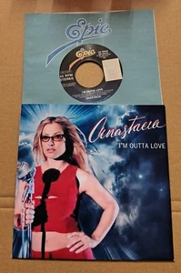 ANASTACIA - I'M OUTTA LOVE -   7" US VINYL SINGLE 45 EX - FREE CUSTOM PIC SLEEVE - Picture 1 of 4