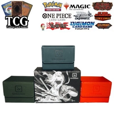 Premium Single Deck Box 100 Cards TCG Case Small Protector EDH Magnetic Flip - Image 1 of 4