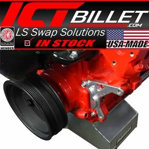 ICT Billet LS Iron Block Accessory Support Bracket - Picture 1 of 6