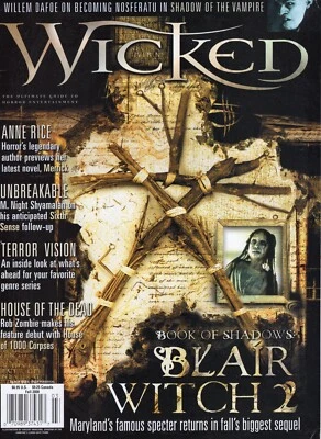 Wicked Magazine Horror Magazine Volume 2 #3 & Volume 3 #1, nice shape! - Image 1 of 4