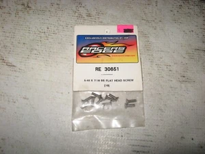 Racers Edge 5-40 x 7/16” Flat Head Screws Stainless Steel Silver (10) RE 30651 - Picture 1 of 2