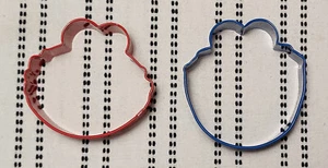 Krümelmonster und Elmo Plätzchen Ausstecher Formen - Cookie Monster Cutter USA - Bild 1 von 6