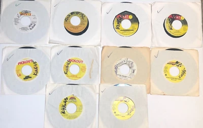 10 Ямайский регги Dancehall 7 «45 записей лот # 14 Ghost General B Barrington L - Изображение 1 из 4