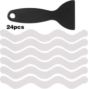 Bath Tub Slip Stickers 24 PCS Safety Shower Floor Non-Slip Adhesive Strips Appli