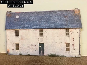 *O Scale Scratch Built "Old Farm House" Country Building Front/Flat, MTH Lionel - Picture 1 of 9