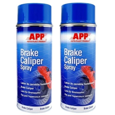 Bremssattellack Blau glänzend 2x 400ml Spray 1K Sattelfarbe BRAKE CALIPER APP - Bild 1 von 4