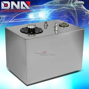 12 GALLON TOP-FEED PERFORMANCE POLISHED ALUMINUM FUEL CELL TANK+CAP+LEVEL SENDER - Picture 1 of 4