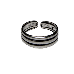 Zehen Ring .925 Sterlingsilber Mädchen Verstellbar Offen Fuß Strand Ring - Picture 1 of 1