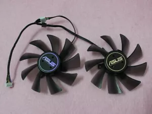 Pair Fans Cooler Fan For ASUS GTX 680 HD7950 HD7970 T129025SU 95mm Graphics Card - Picture 1 of 4