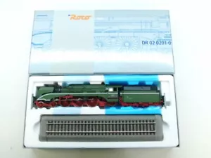 Roco H0 63195 locomotora de vapor BR02 0201-0, DR, DC, luz, DSS, NEM, NUEVO en EMBALAJE ORIGINAL #54026 - Imagen 1 de 9