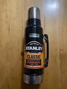 Stanley Classic Thermos Vacuum Black, 1.1 Quart Stainless Steel new with tags