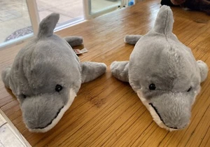 2-Ganz Webkinz Bottlenose Dolphin Plush HM220 Gray Stuffed Animals,  NO Code - Picture 1 of 5