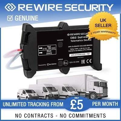 GPS Tracker for Car Van Motorbike Caravan Vehicle Fleet Live Tracking Device DB2 - Image 1 of 4