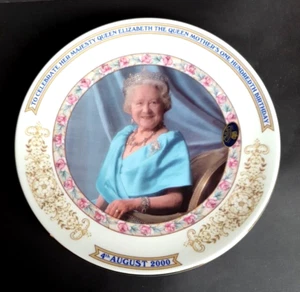Aynsley Commemorative Plate - Queen Elizabeth The Queen Mother's 100th Birthday - Picture 1 of 4