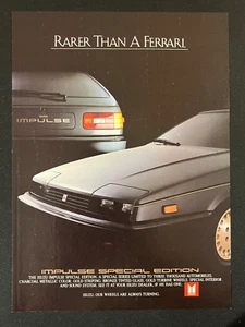 1984 Isuzu Impulse Special Edition Rarer than Ferrari Vintage Magazine Ad - Picture 1 of 1