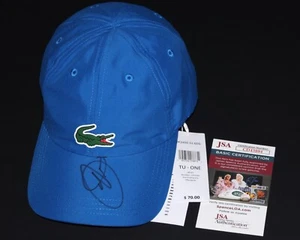 NOVAK DJOKOVIC Signed LACOSTE Tennis HAT Autograph + JSA COA Olympics Wimbledon - Picture 1 of 4