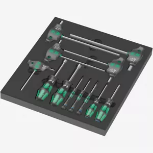 Wera 150104 Set cacciaviti esagonali con inserto in schiuma 1, 12 pezzi - Foto 1 di 1