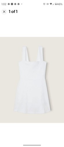 UNDERCOVER Victoria's Secret Pagliaccetto Rosa Reggiseno Attivo Top Abito Bianco Tg XL Pantaloncini Integrati