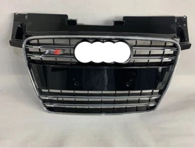 For AUDI TT TTRS 8J 2008 09 2014 Front Bumper Grille Black Chrome Strips Grill - Image 1 of 3