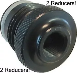 2 adattatori serbatoio paintball universali: 1/8" filettati NPT per tubi QD remoti - Foto 1 di 1