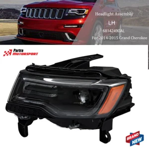 For Jeep Grand Cherokee 2014-2015 Headlight With AFS Driver Left Side HID Black - Bild 1 von 12