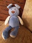 Mothercare Blue Plush Comforter Dog With Rattle MC427