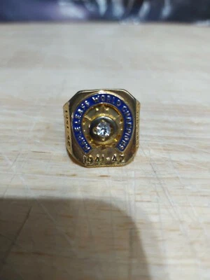 Anillo Copa Stanley 1941-42 Toronto Hojas de Arce Turk Broda Réplica Usado Foto 1 de 3