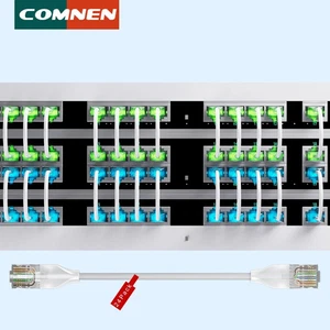 COMNEN CAT 6A Cavo Patch Flessibile Trasparente Illuminazione Ethernet 10cm (Confezione da 24) - Foto 1 di 10