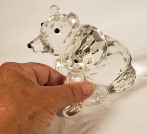 Crystal Grizzly Bear Sitting 4.5" Facetted Figurine Shannon Designs Ireland  A81 - Bild 1 von 7