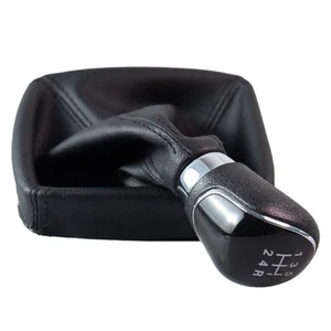 Textured Grip Car Shift Knob Handle for Ford Focus 5 Speed with Leather Cover - Picture 1 of 9