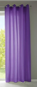 Vorhang Schal Ösen »Berlin« Blckdicht Microsatin HxB 245x140 cm Lila - Bild 1 von 5