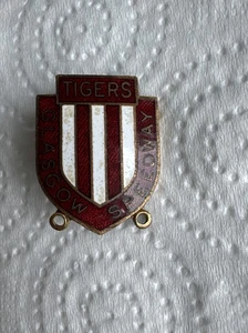 Vintage Original Glasgow Tigers Speedway Badge - Free Shipping - Picture 1 of 2