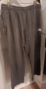 Nike Air Men's Club Fleece Jogger Sweatpants Open Hem Gray XL EUC 617873 071 - Picture 1 of 9