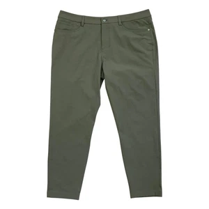 Lululemon ABC Classic Fit 5 Pocket Pants Sz 36 Green Workout Stretch Warpstreme - Picture 1 of 3