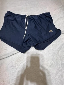 Tracksmith Running Shorts Womens L Navy Blue Lined Training Gym Workout Beach - Picture 1 of 8