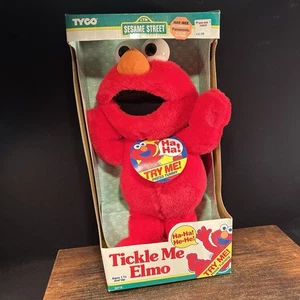 Vintage 1996 Tyco Tickle Me Elmo New Old Stock Stofftier Plüsch funktioniert a - Bild 1 von 12