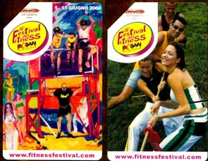 G 1803/1804 305/306 C&C 3904/3905 2 GEBRAUCHTE TELEFONKARTEN FESTIVAL FITNESS - Bild 1 von 2