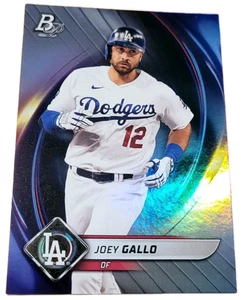 2022 Bowman Platinum #80 Joey Gallo Los Angeles Dodgers MLB Baseball Card (F3 - Picture 1 of 2